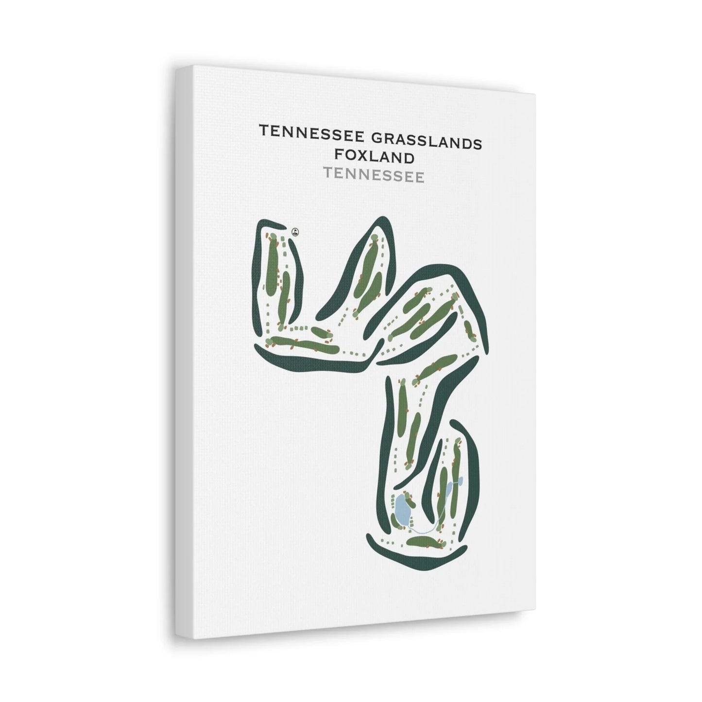Tennessee Grasslands Foxland, Tennessee - Printed Golf Courses