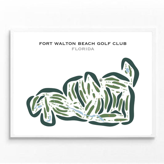 Fort Walton Beach Golf Club, Florida - Printed Golf Courses
