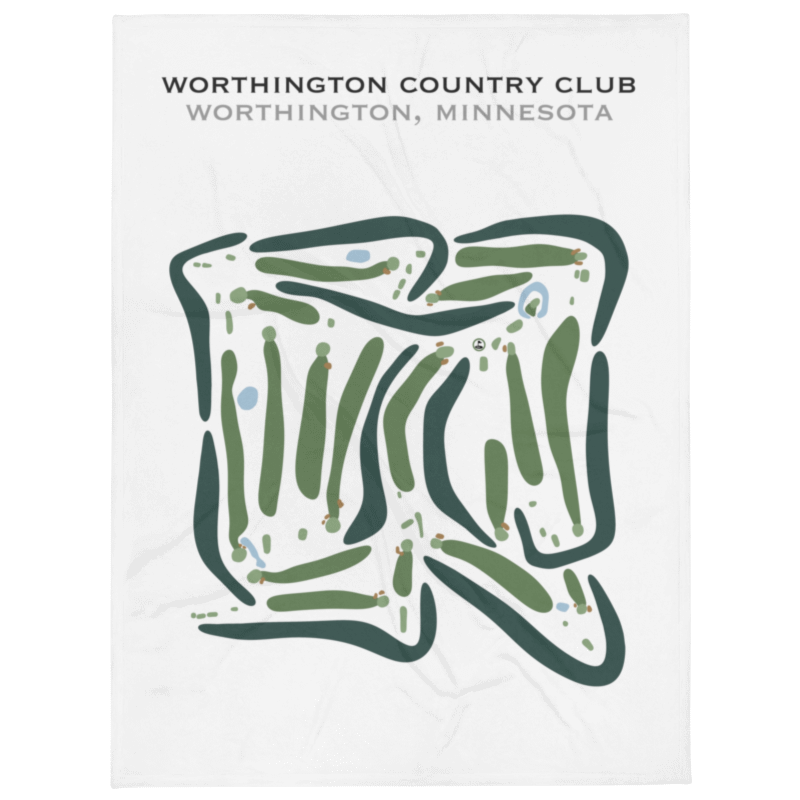 Worthington Country Club, Minnesota - Printed Golf Courses