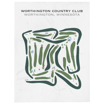 Worthington Country Club, Minnesota - Printed Golf Courses