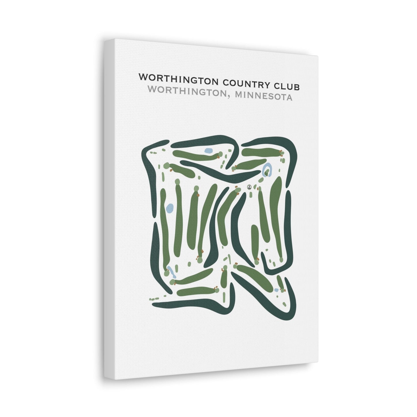Worthington Country Club, Minnesota - Printed Golf Courses
