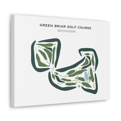 Green Briar Golf Course, Michigan - Printed Golf Courses