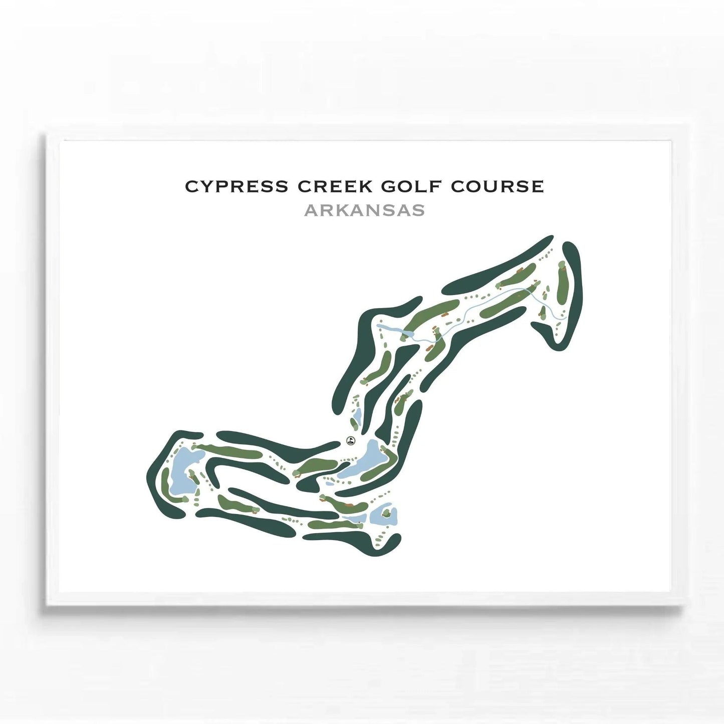 Cypress Creek Golf Course, Arkansas - Printed Golf Course