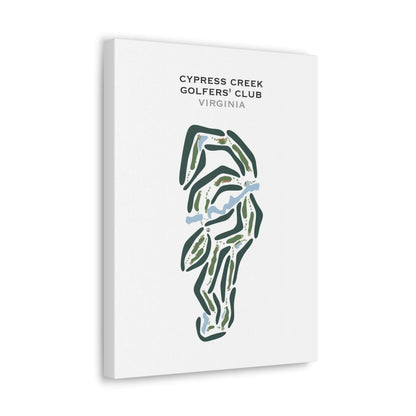 Cypress Creek Golfers' Club, Virginia - Printed Golf Courses
