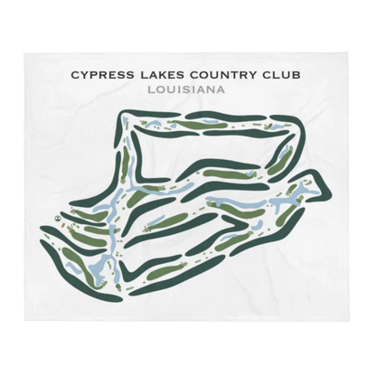 Cypress Lakes Country Club, Louisiana - Printed Golf Course
