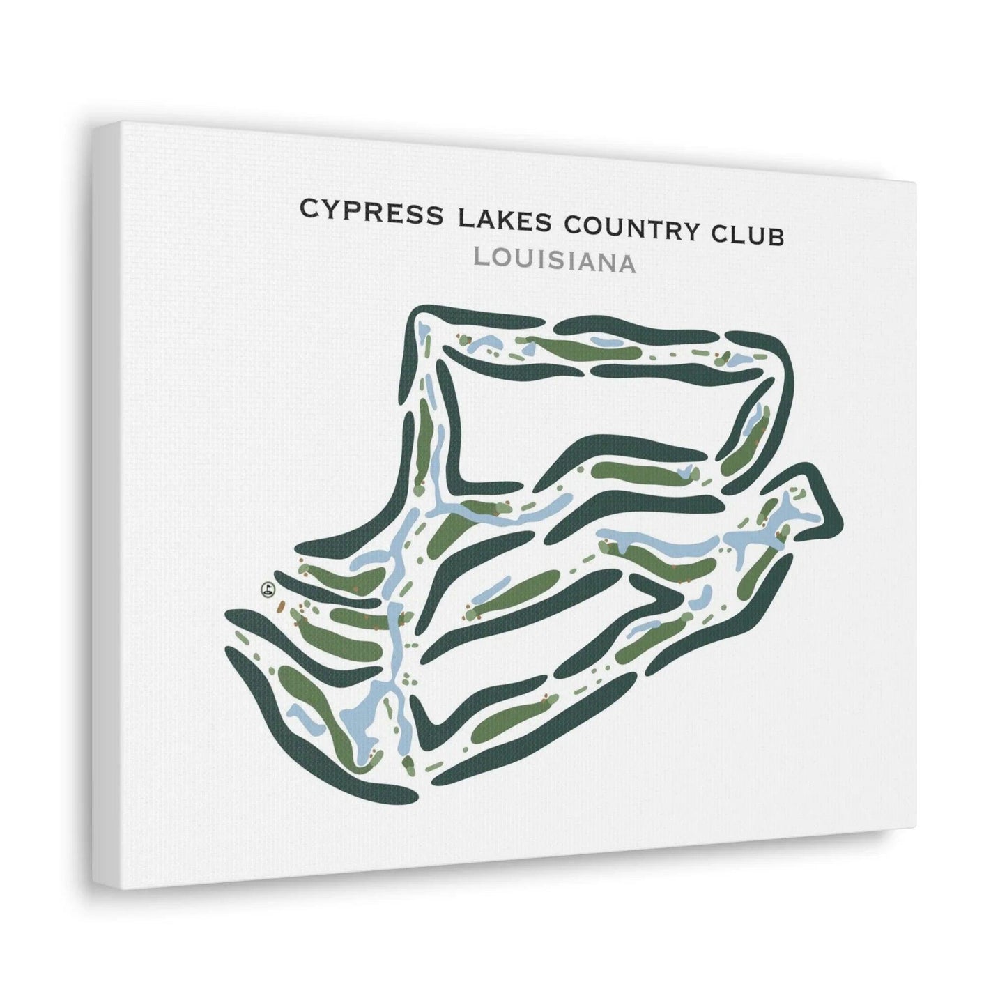 Cypress Lakes Country Club, Louisiana - Printed Golf Course
