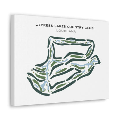 Cypress Lakes Country Club, Louisiana - Printed Golf Course