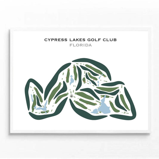 Cypress Lakes Golf Club, Cantonment, Florida - Printed Golf Courses