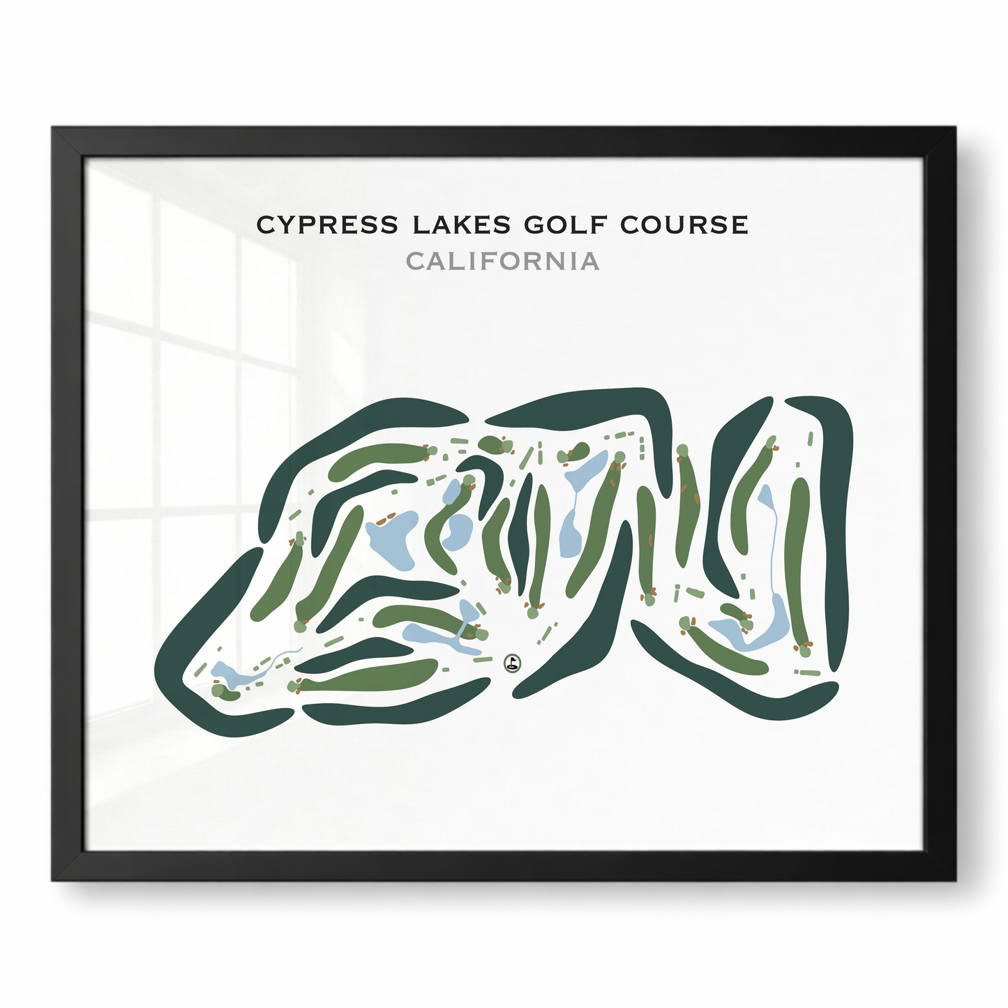 Cypress Lakes Golf Course, California - Printed Golf Courses