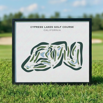 Cypress Lakes Golf Course, California - Printed Golf Courses
