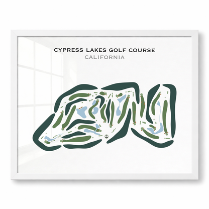 Cypress Lakes Golf Course, California - Printed Golf Courses
