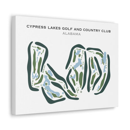 Cypress Lakes Golf & Country Club, Alabama - Printed Golf Courses
