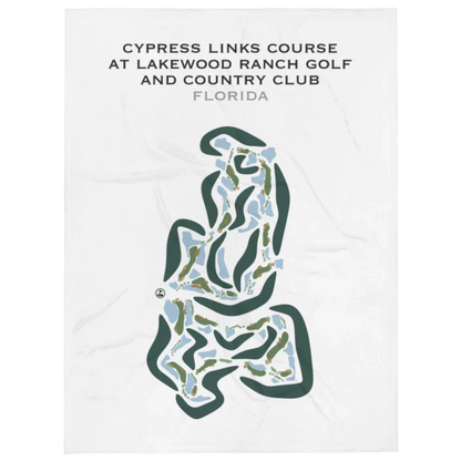 Cypress Links Course at Lakewood Ranch Golf & Country Club, Florida - Printed Golf Courses