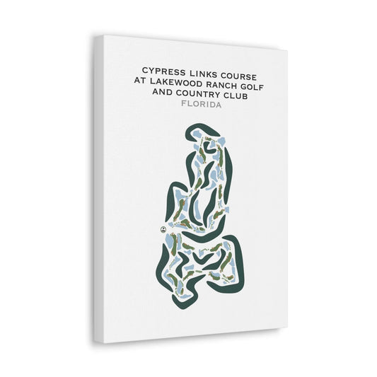 Cypress Links Course at Lakewood Ranch Golf & Country Club, Florida - Printed Golf Courses