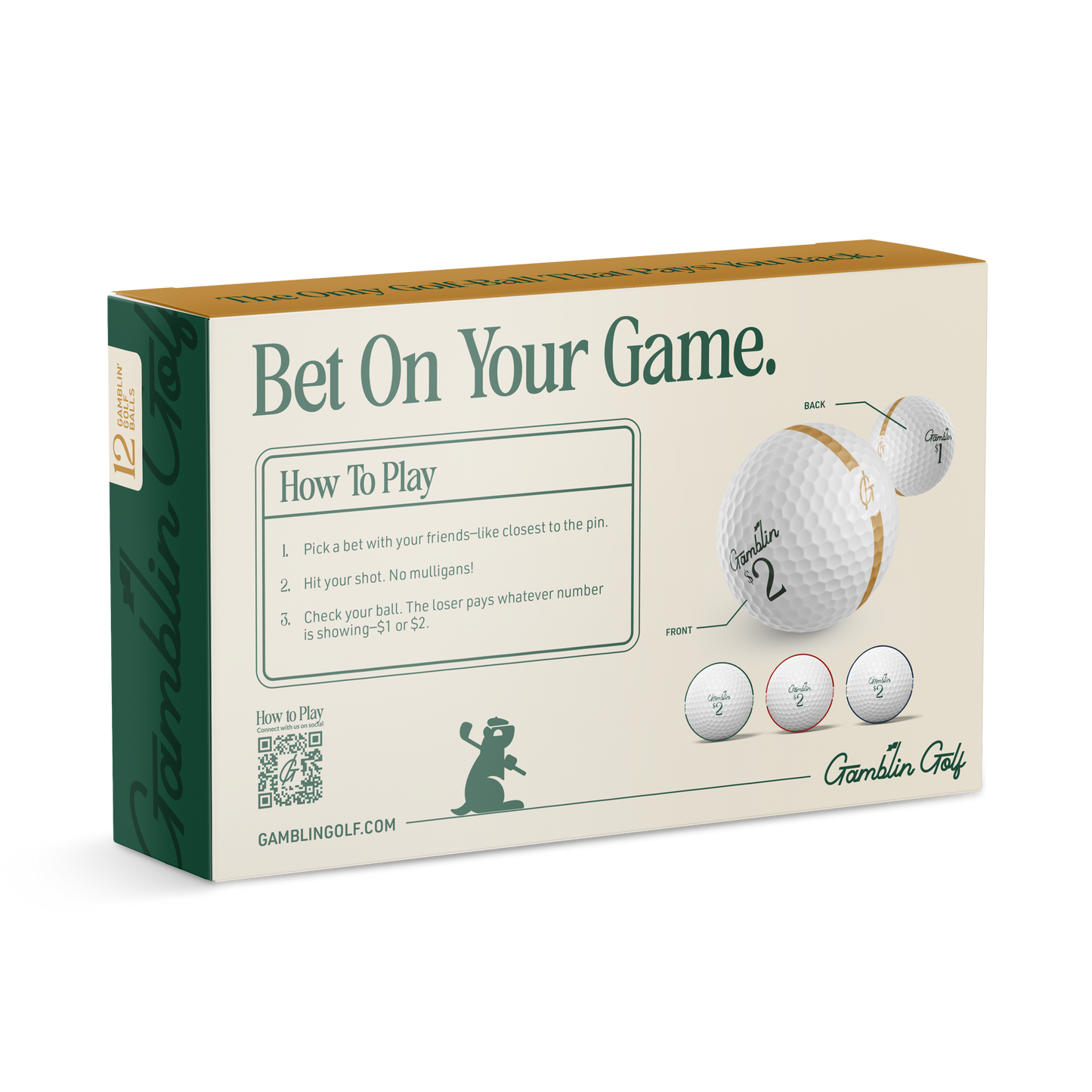 Gamblin' Golf - Pack of 12 Balls