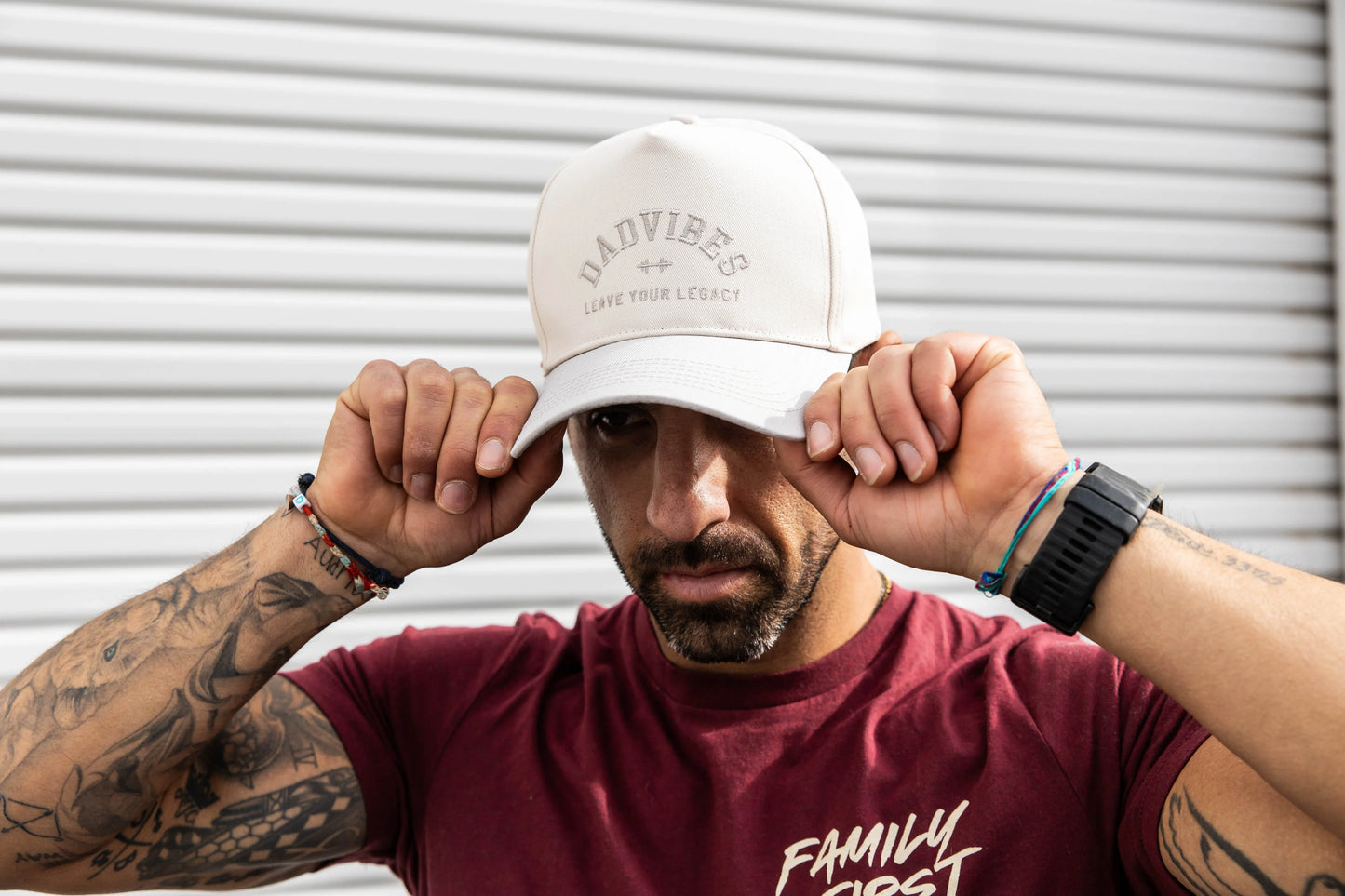 DadVibes 5 Panel Hat (Wolf Grey) - GOLF LEAGUE