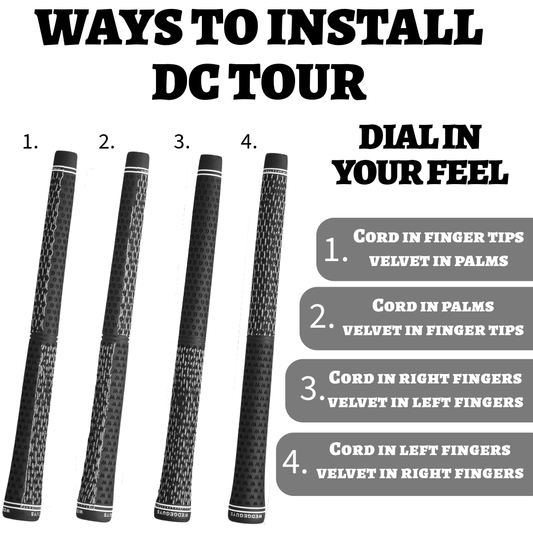Wedge Guys DC Tour Golf Grips 13-Pack Bundle - Standard Midsize Oversize