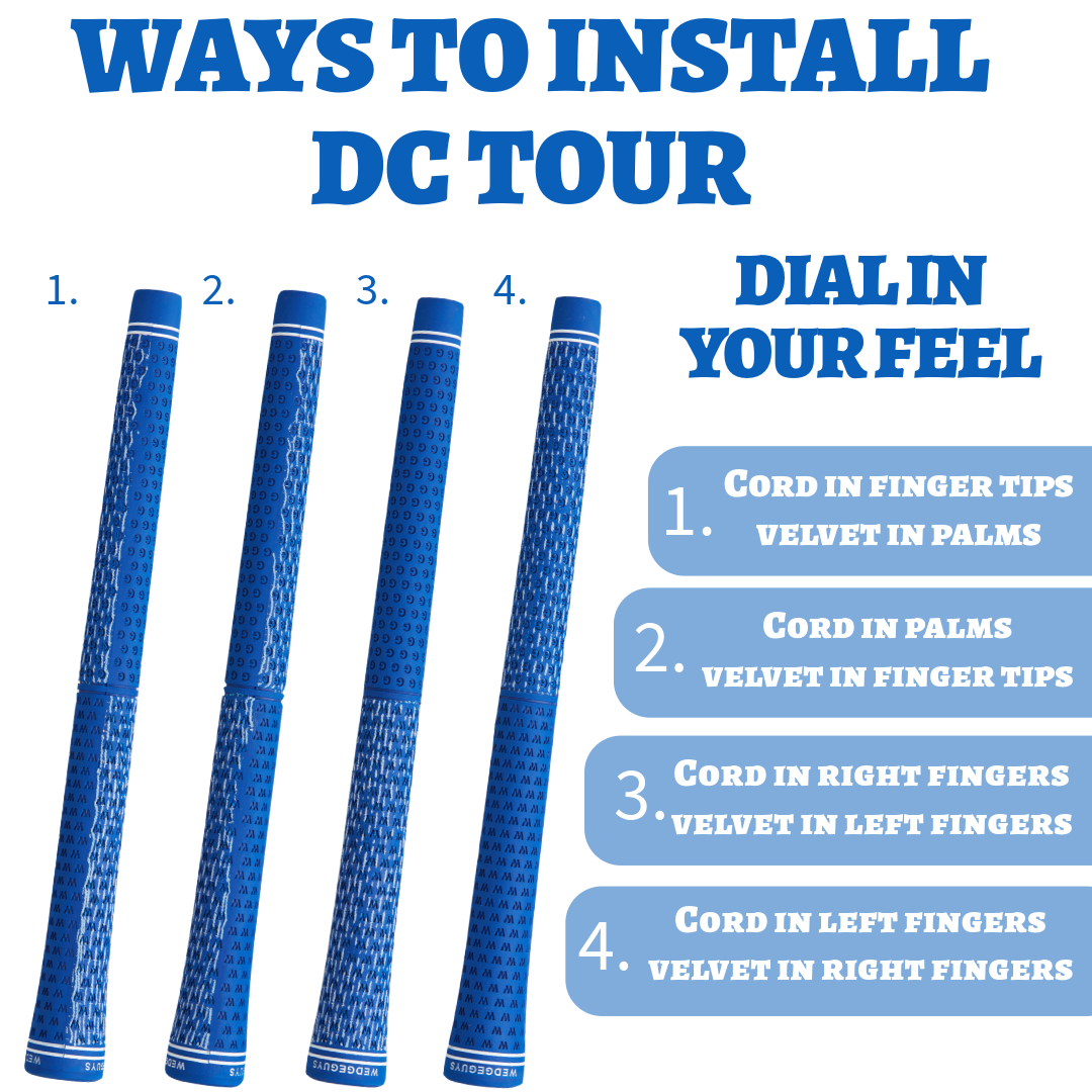 Wedge Guys DC Tour Golf Grips - Standard Midsize Oversize