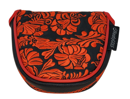 Desert Rose Embroidered Putter Cover by ReadyGOLF  -  Mallet