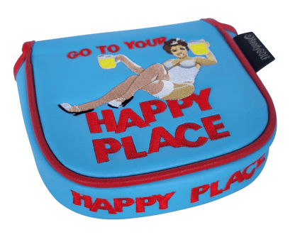 L.A.B. DF3 Embroidered Center Shaft Putter Cover by ReadyGOLF - Happy Place
