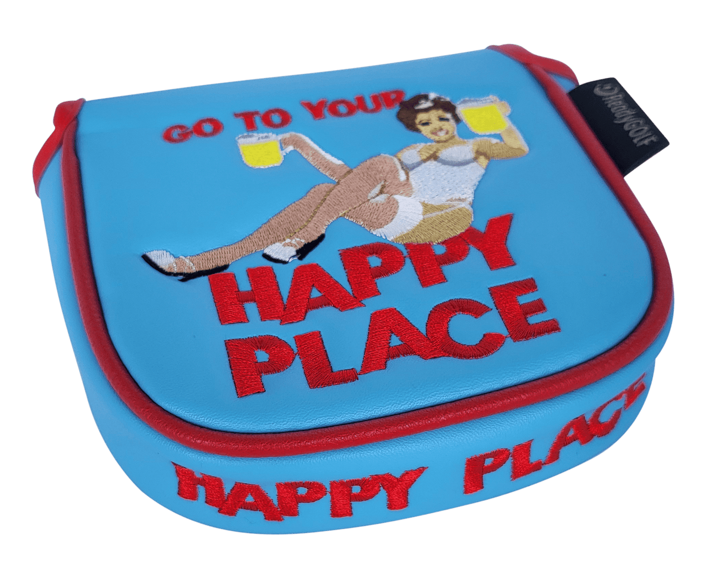 Ai-ONE Square 2 Square Max Center-Shafted Putter Cover by ReadyGOLF - Happy Place
