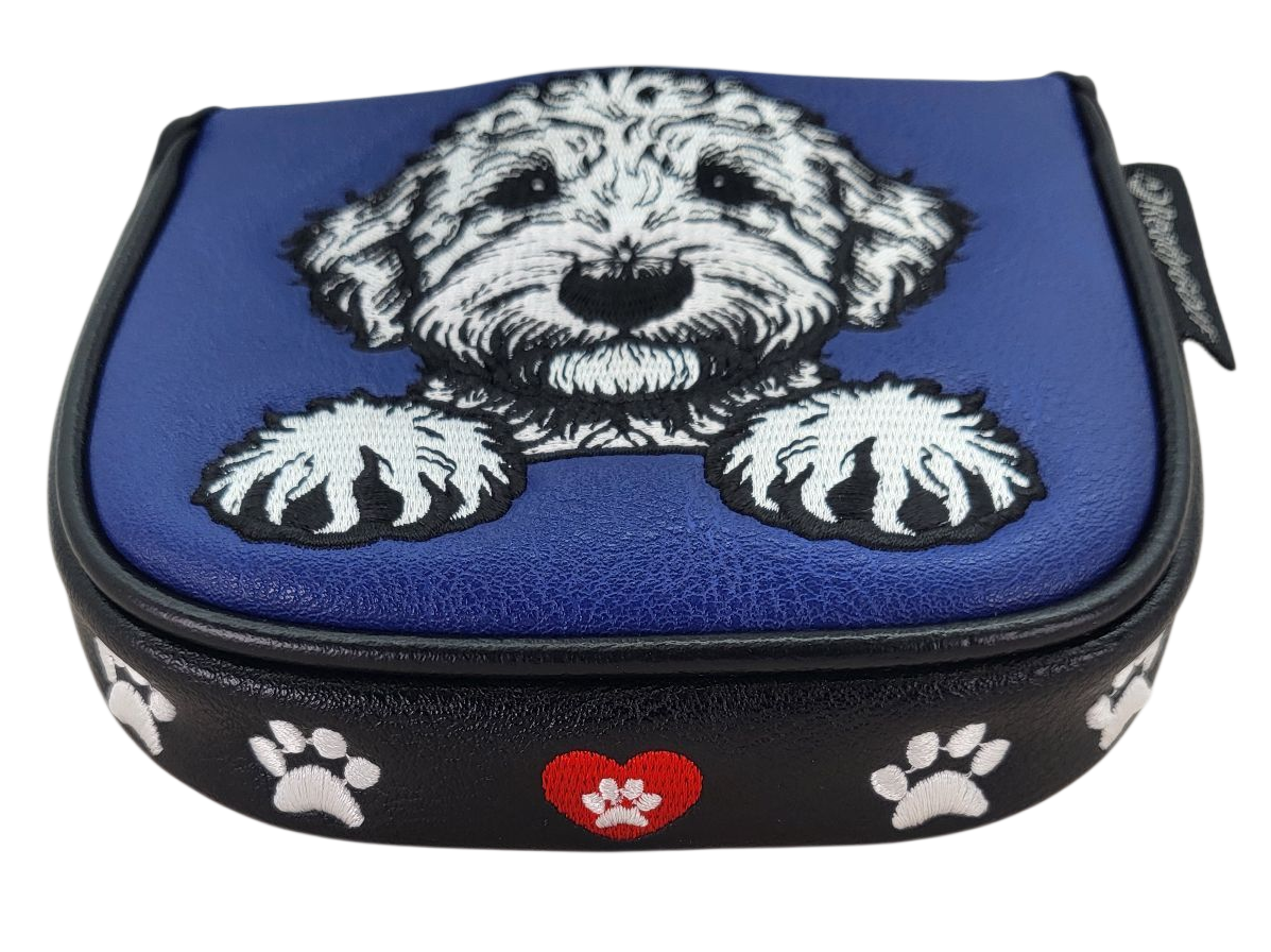 Labradoodle Embroidered Putter Cover by ReadyGOLF  -  Mallet