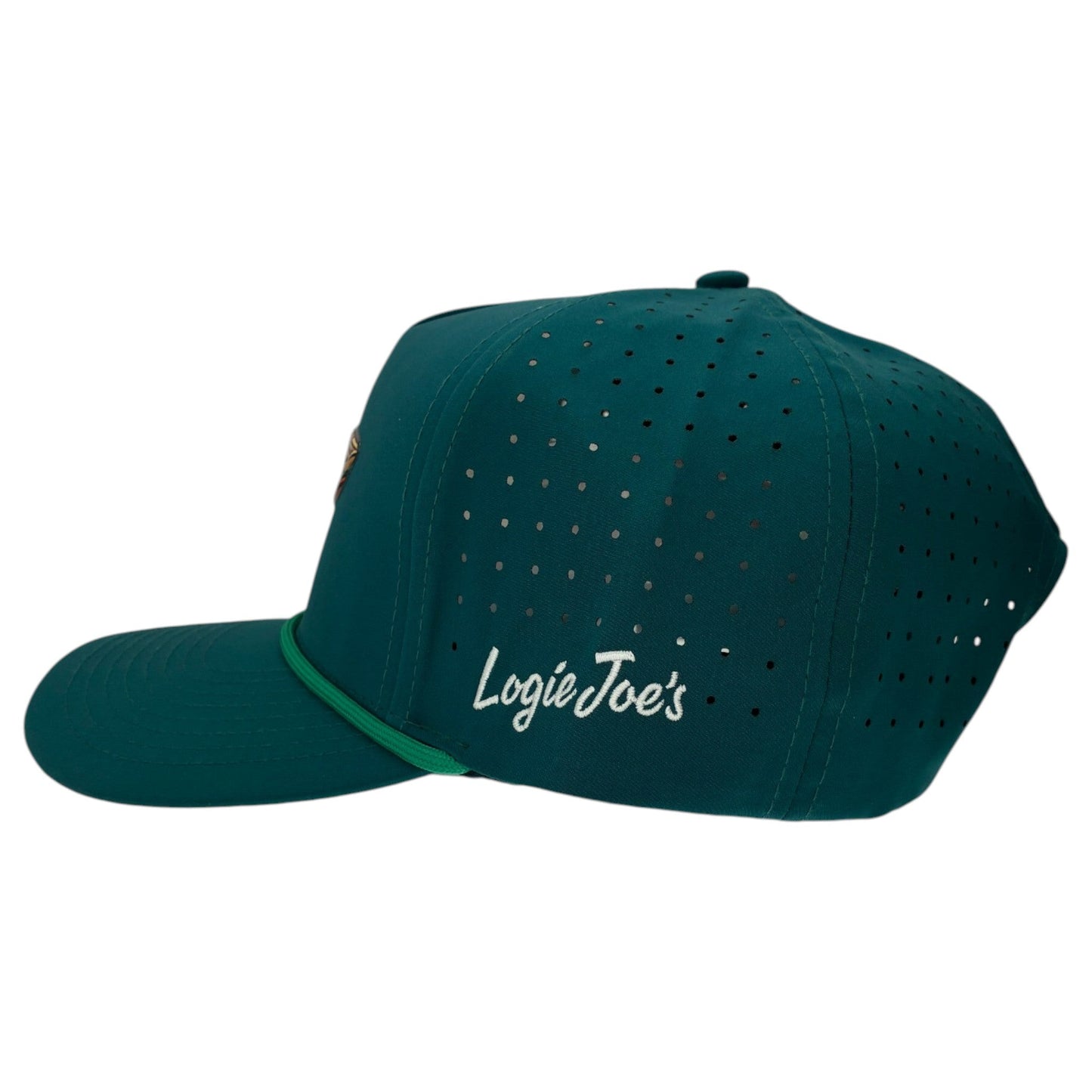 Driftwood Golf Hat | Snapback Cap | Built-in Magnetic Ball Marker Holder + Marker Included | Adjustable | Wood Boat Teal