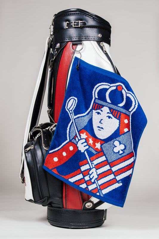 Queen of Clubs Golf Towel