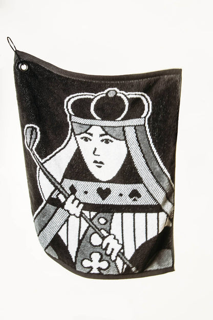 Queen of Clubs Golf Towel