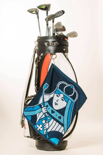 Queen of Clubs Golf Towel