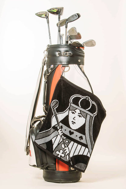 Queen of Clubs Golf Towel