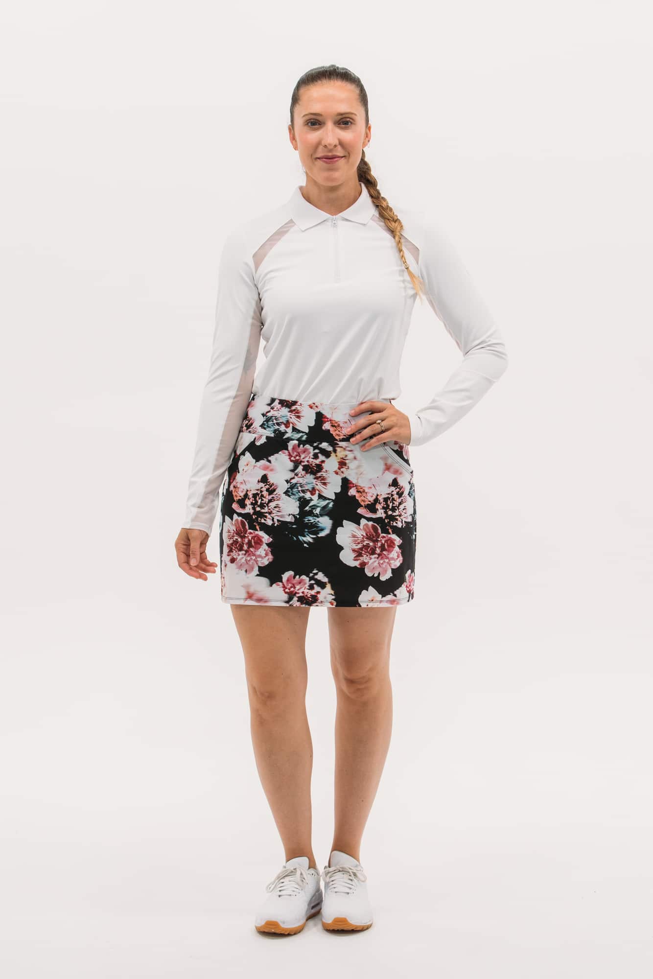 Mesh Inset LS Polo