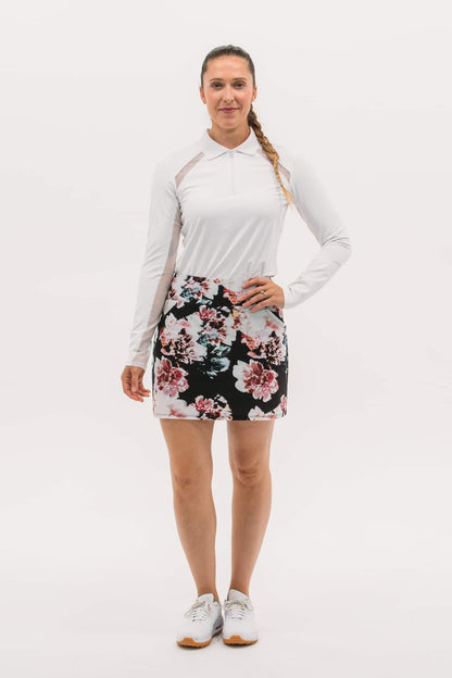 Mesh Inset LS Polo