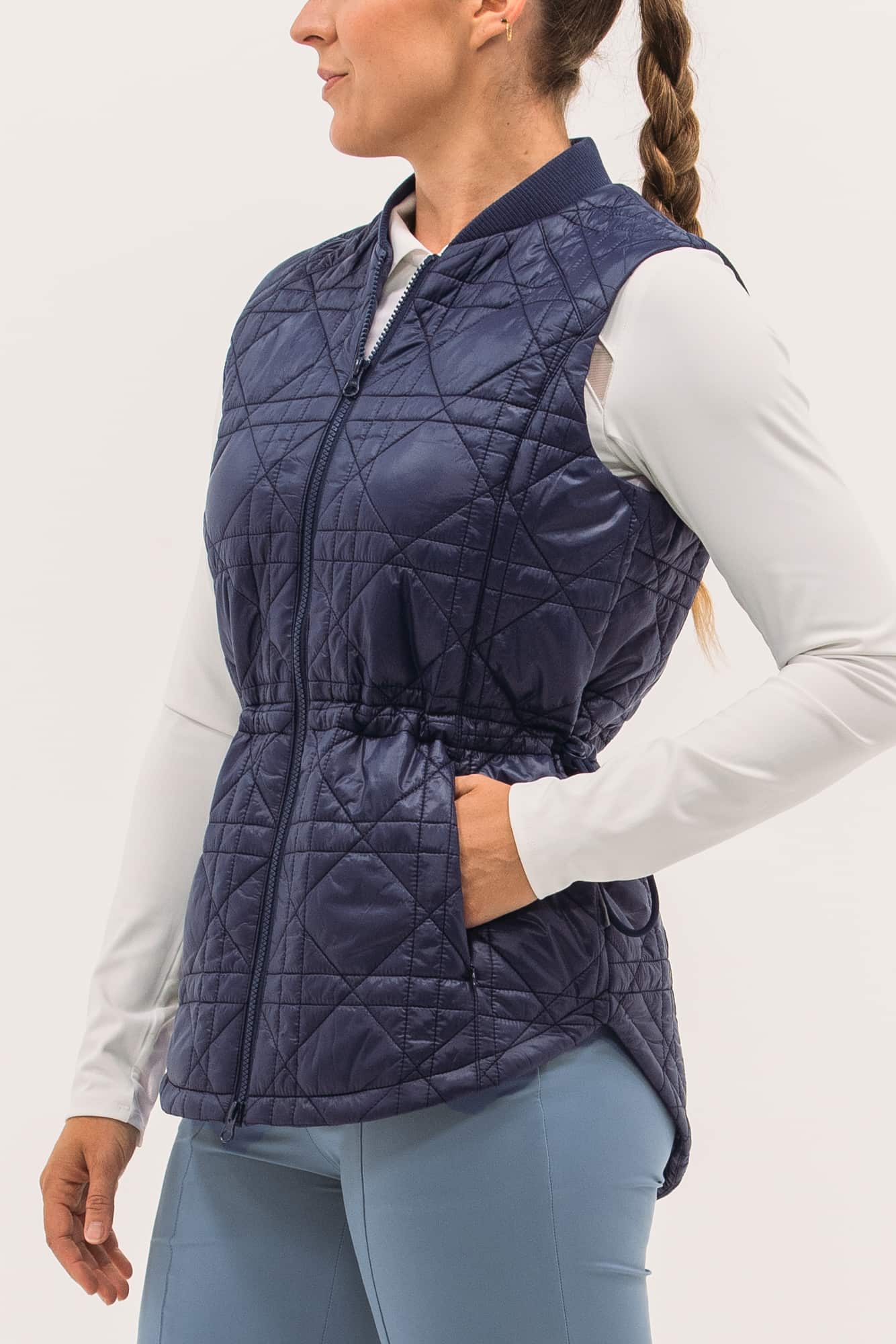 Longline Quilted Vest