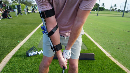 Right Angle V2 Golf Swing Elbow Brace – Backswing Trainer for Trail Arm Position