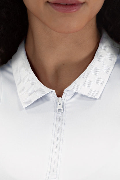 SL Zip Check Collar Polo