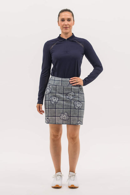 Mesh Inset LS Polo