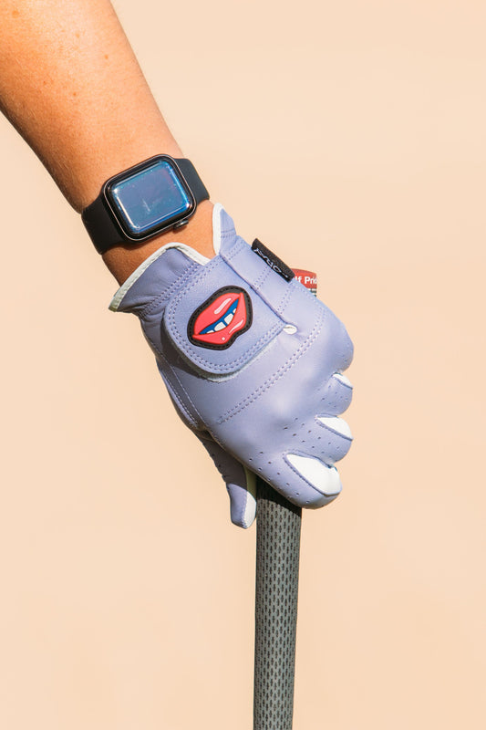 Golf Glove Lavender Lip Logo