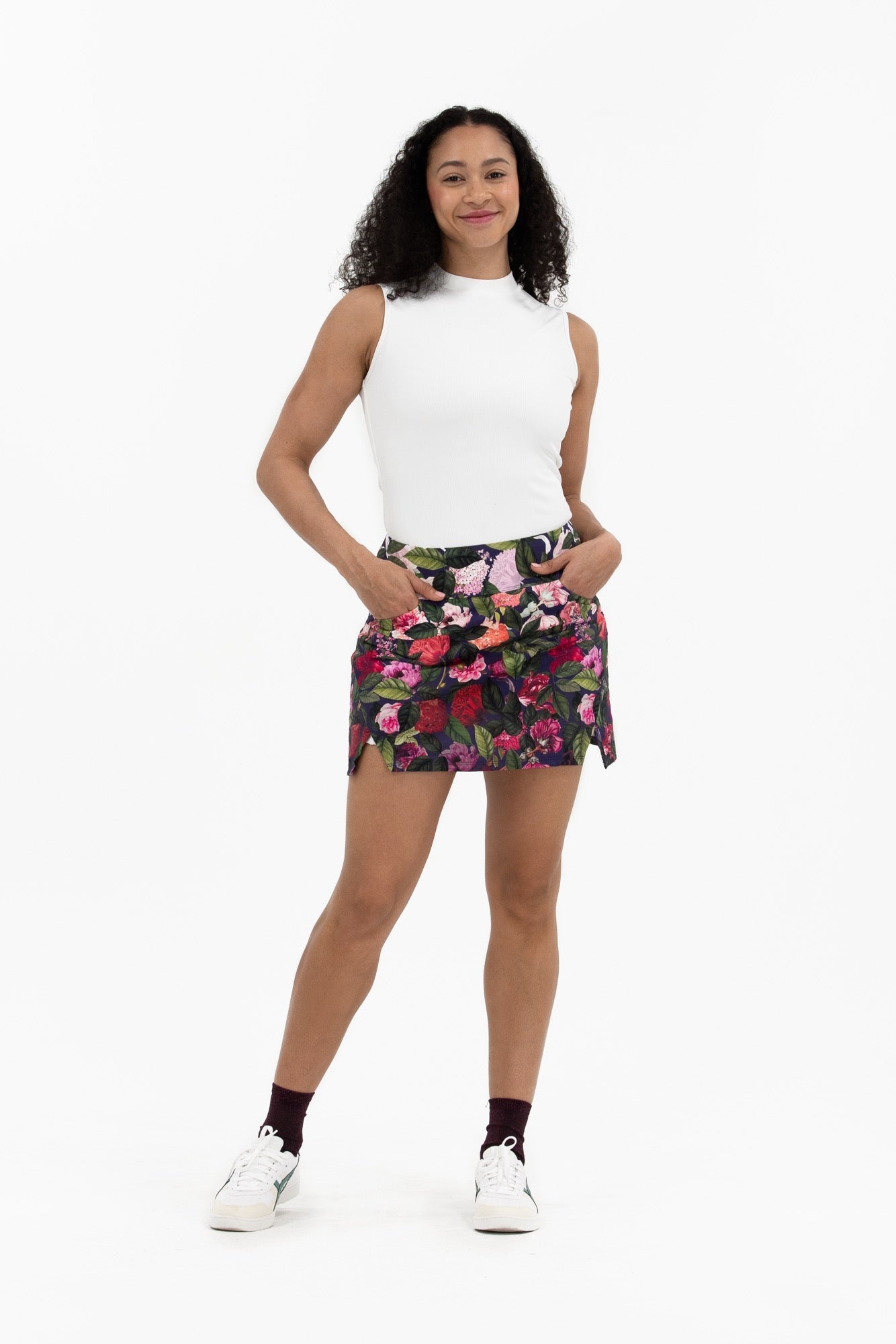 Notch Hem Skirt