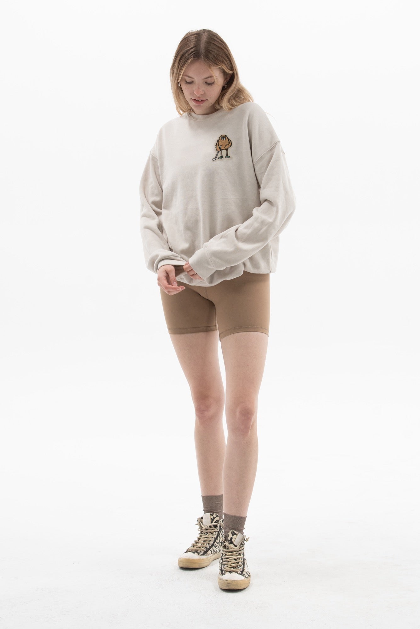 Bogey Monster Chenille Patch Sweatshirt