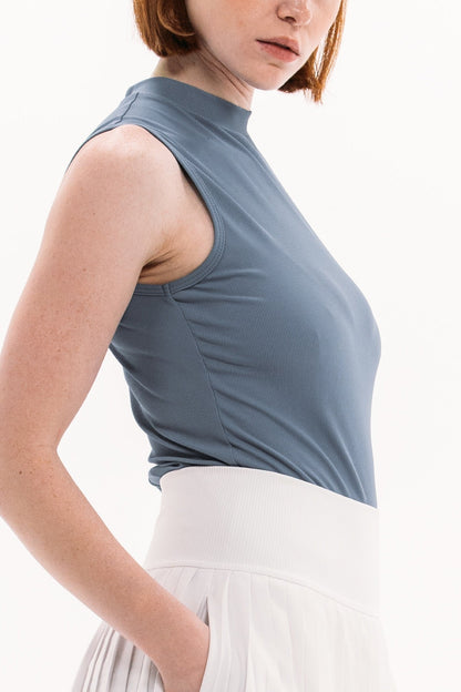 Rib SL Mock Neck Top