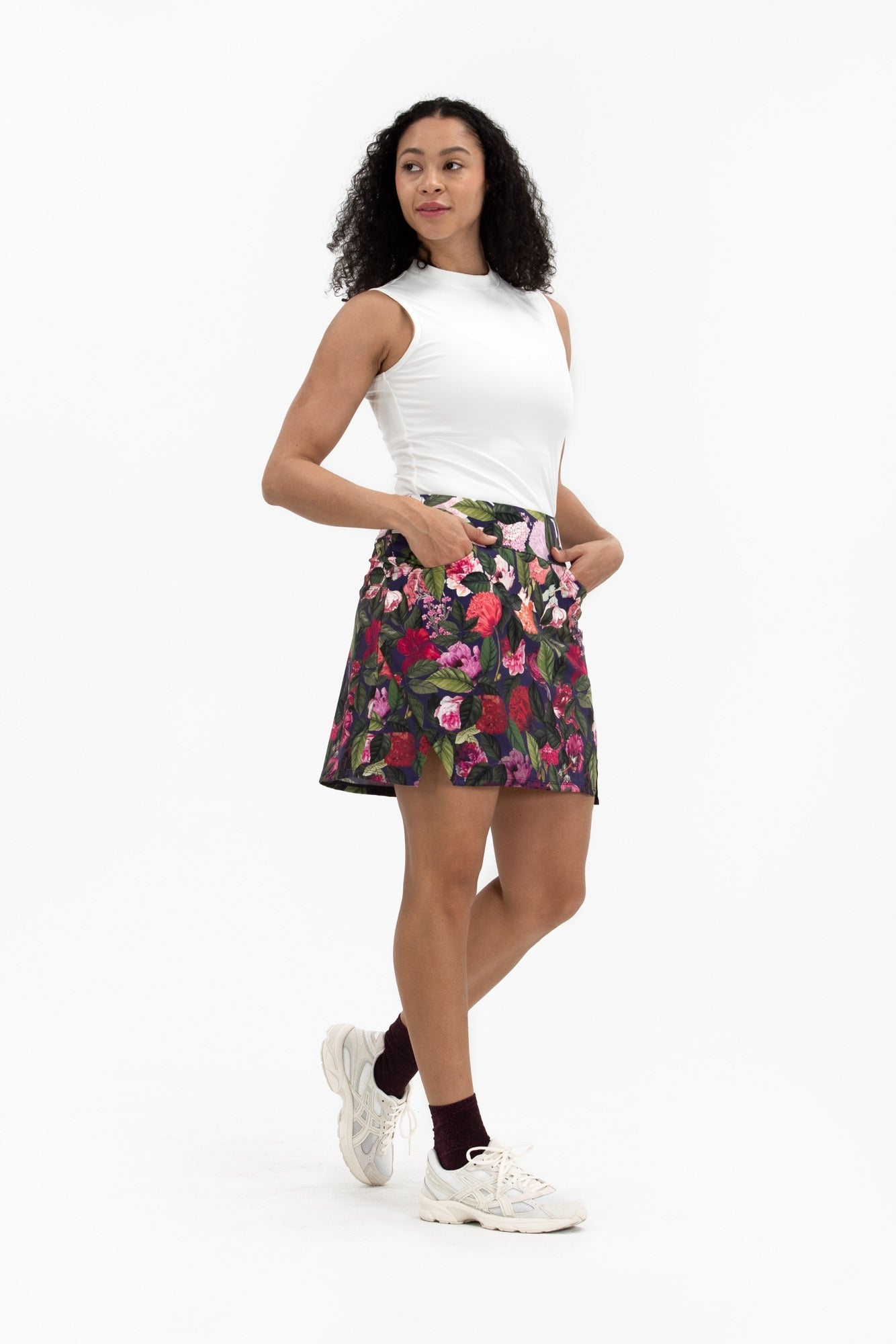 Notch Hem Skirt