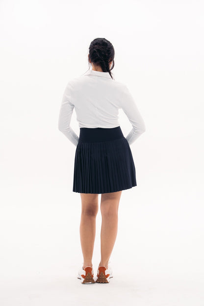 Rib LS V-Neck Polo