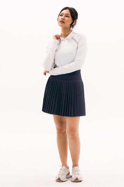 Mesh Inset LS Polo