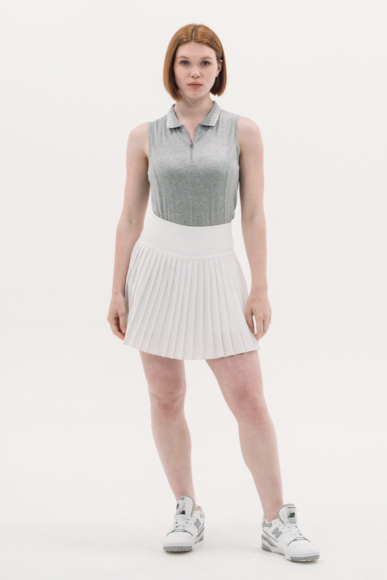 Grey SL Zip Polo