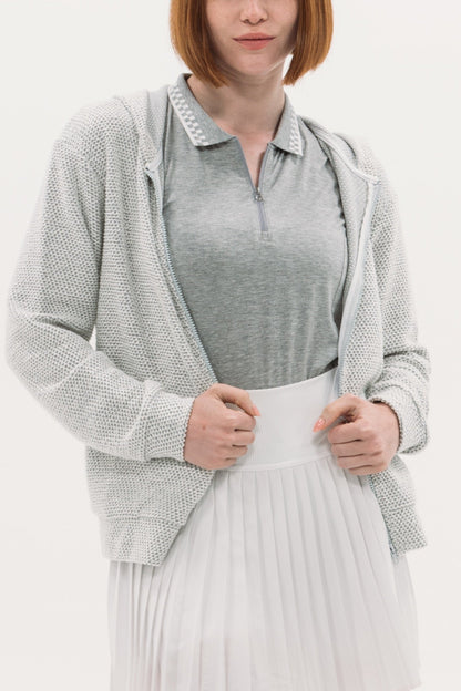 Grey SL Zip Polo
