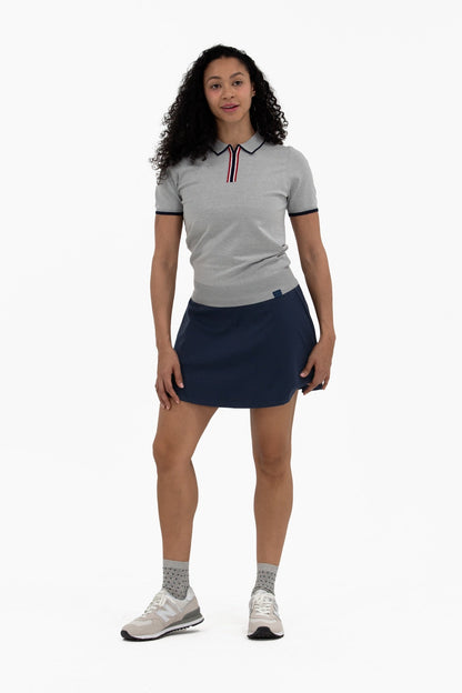 SS Zip Knit Polo
