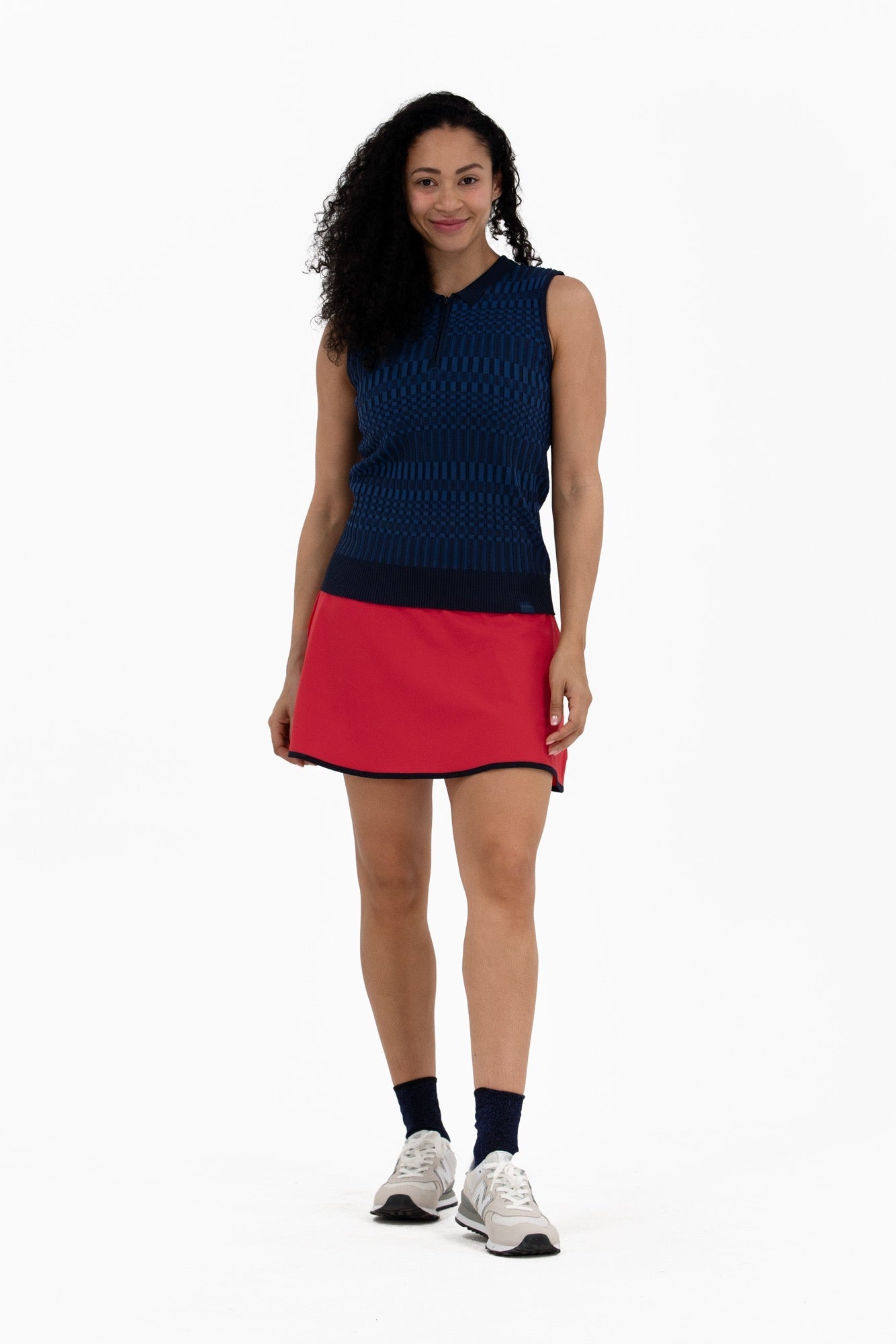 Sleeveless Knit Polo