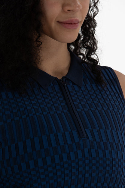 Sleeveless Knit Polo
