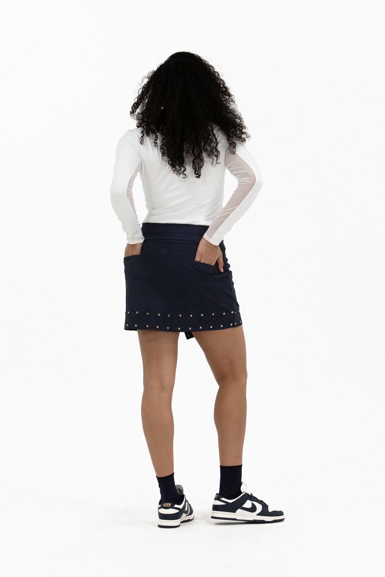 Studded Wrap Skirt